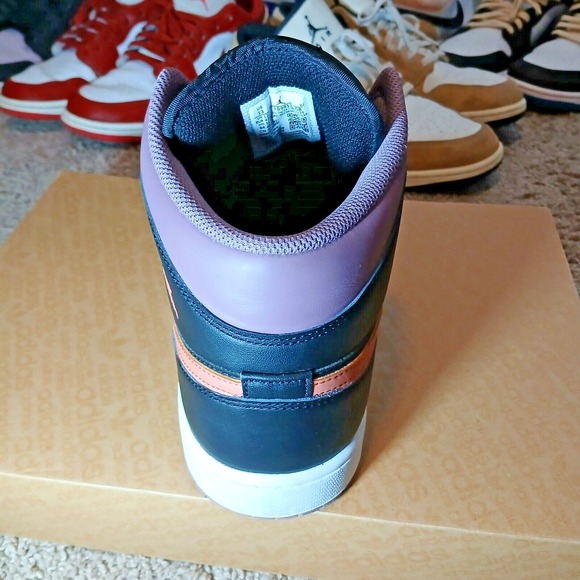 Nike Mens Air Jordan 1 Mid SE FB9911-008 Black Basketball Shoes Sneakers Sz 13 - Picture 8 of 16